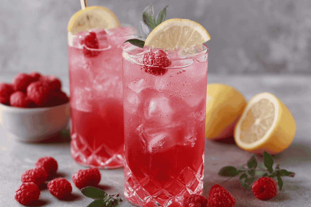 alkoholfreier cocktail pink velvet limonade