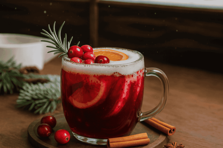 Alkoholfreier Cranberry Punsch